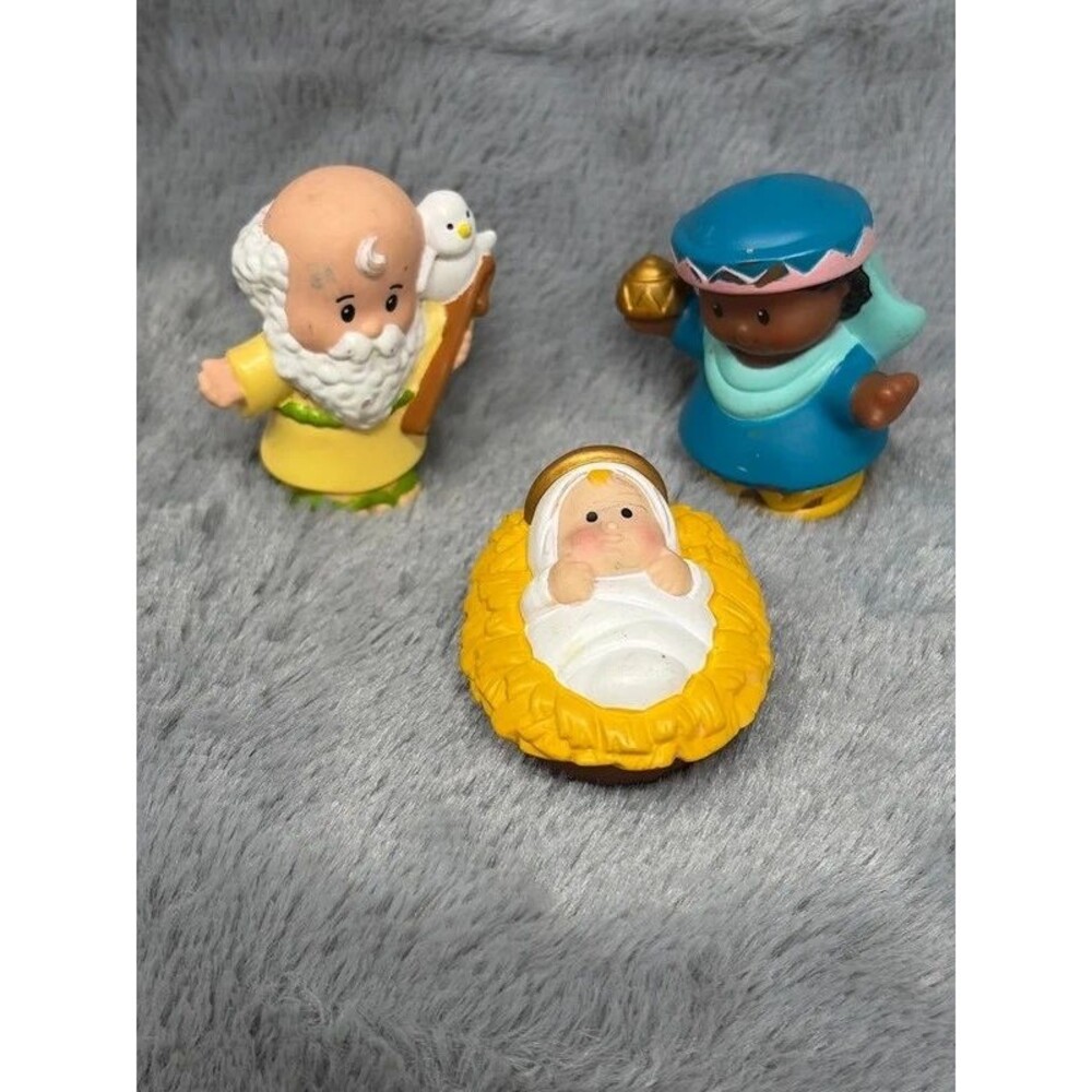 Fisher price little people nativity meet, Jesus and Joseph